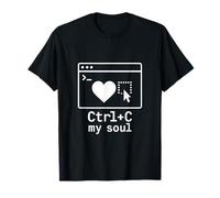 Ctrl+C My Soul Hacker Coding Graphic Design Programmer T-Shirt