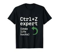 Ctrl+Z Expert Undo Life Hacks Office Humor novelty T-Shirt