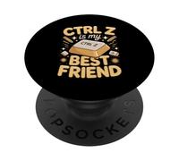 Ctrl Z Is My Best Friend Illustrator Illustration PopSockets Adhesive PopGrip