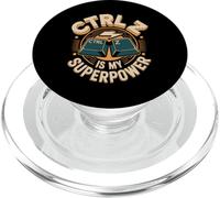 Ctrl Z Is My Superpower Funny Digital Art Gift PopSockets PopGrip for MagSafe