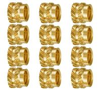 CTRLZS 100Pcs M3 Thread Knurled Brass Threaded Heat Set Heat Insert Embedment Nut,M3X5X4,for 3D Printer 2.4 Etc