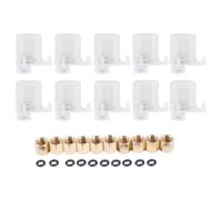 CTRLZS 10PCS Eco Solvent Printer Ink Damper Dx5 Printhead Dumper for Print Head Mutoh Galaxy Human Xuli Plotter 4x3Mm Tube