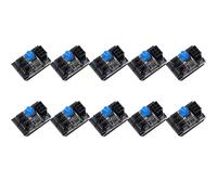 CTRLZS 10X 3-Pin 4-Pin Fan Adapter PWM PC Case Cooling Fan Hub 8-Way Splitter 12V Speed Controller with 6-Pin Power Port