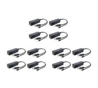 CTRLZS 12-Pack 5V PoE Splitter, 48V to 5V 2.4A Adapter with Micro-USB Plug, for IP Camera,Tablets,for and More