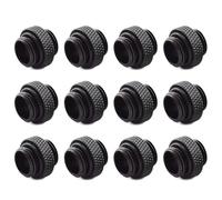 CTRLZS 12-Pack G1/4 Inch 5mm Male to Male Connector with Sealed O-Ring for PC Water Cooling Systems Extender Fitting