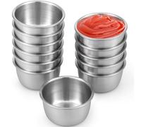 CTRLZS 12 Pcs Sauce Dipping Bowls Set 45ml Mini Reusable Seasoning Cups for Condiments, Snacks, Appetizers