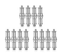 CTRLZS 12Pcs 1/4Inch to 3/8Inch Male Thread Adapter Double-Ended Spigot Stud Male Adapter Camera Photograph Hand Tool