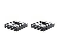 CTRLZS 2pcs 2.5 Inch Floppy Disk Drive Tray 2-Bay Disk Drive SATA for HDD/SSD Hard Disk Enclosure Extraction Box