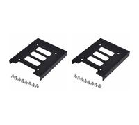 CTRLZS 2pcs 2.5 Inch to 3.5 Inch SSD HDD Metal Adapter Mounting Bracket Hard Drive Holder