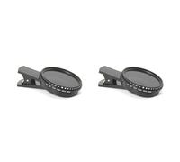 CTRLZS 2pcs 52mm Phone ND Filter ND2 to ND400 Clip-on Variable Neutral Density Filter for Phone Mobile Smart Phone Camera