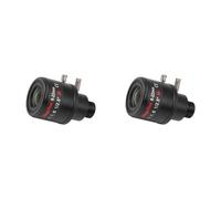 CTRLZS 2pcs 6-22mm 5MP Mount Varifocal Lens F1.6 Manual Zoom Lens High-Definition Network Lens for 5MP Security Cameras A
