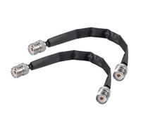 CTRLZS 2PCS UHF Female to UHF Female Pigtail Cable Flat Coaxial 50 Ohm Pass Through Door/Window SO239