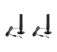 CTRLZS 2X 1080P Indoor Digital TV Antenna 1Pcs Booster Active Signal Receiver Amplifier TV Antenna HDTV Mini DVB-T2 Antenna