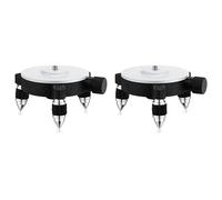 CTRLZS 2X 360°Adjust Level Adapter Rotating Base for Level Tripod Connector Pivoting Base Fine Tuning Holder