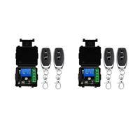 CTRLZS 2X 433MHz Wireless Remote Control Switch Relay 12V Remote Control Switch for Garage Door Motor Light Control