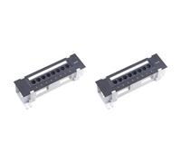 CTRLZS 2X 8 Port Patch Panel for Cat. 6 Versatile Data Center Plastic Wall Mount for Computer Home for Wiring Server Room