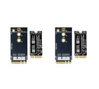 CTRLZS 2X BCM94360CS2 Dual Band Wifi Card + NGFF M.2 Key A/E Adapter Card BT 4.0 802.11Ac Card for 11Inch A1465 13Inch A1466