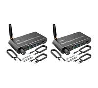 CTRLZS 2X Bluetooth 5.1 Transmitter Receiver Digital to Analog Audio Converter Wireless Adaptor, Coax to Analog for TV