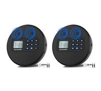 CTRLZS 2X CD Player with Speakers:Rechargeable CD Player,Discman CD Player with Headphones Plays Recorded MP3/CD/USB
