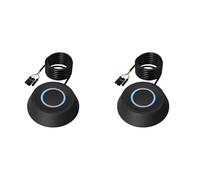 CTRLZS 2X Computer Switch 1.8m PC Motherboard External Power LED Light Button Extension Cable Round Startup Switch A