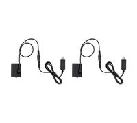 CTRLZS 2X -E10 5V USB Dummy Battery DC Coupler Adapter(Replacement for LP-E10) for Rebel T3/T5/T6/T7/T100