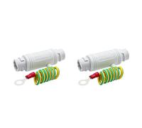 CTRLZS 2X Gigabit POE Network Lightening Arrester 12V to 57V CCTV Security AP Signal RJ45 Outdoor Waterproof Surge Protector