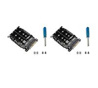 CTRLZS 2X M.2 SSD to U.2 Adapter 2In1 M.2 NVMe and SATA-Bus NGFF SSD to PCI-E U.2 Adapter PCIe M2 Converter,Without Shell