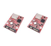 CTRLZS 2X MMC SD SDHC 2.0SATA to SD High-Speed Adapter Card SD Card to SATA Adapter HDD Secure Digital Conversion Adapter