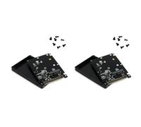 CTRLZS 2X MSATA to 2.5 Inch 44PIN IDE HDD SSD Adapter MSATA to PATA Converter Adapter Card with Case