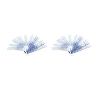 CTRLZS 2X Plastic Feeler Gauge 0.05-2mm Thickness Measuring Tools 20 in 1 Feeler Gauge for Measuring Gaps