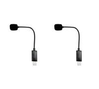 CTRLZS 2X Portable USB Microphone Adjustable Mini MIC Anti-Noise Mini USB Microphone for Laptop/PC Computer