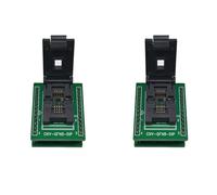 CTRLZS 2X QFN8 DFN8 WSON8 Programming Socket Pin Pitch 1.27mm IC Body Size 6X8 mm Clamshell Test Socket ZIF Adapter Socket