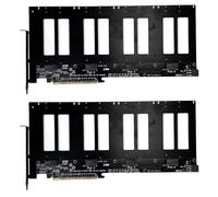 CTRLZS 2X R37D PCIe 5.0 X16 to 4-Port E1.S/E3.S (SFF-TA-1002) Hard Disk Split Adapter Expansion Card Gen5 Support One Drag Four