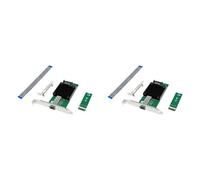 CTRLZS 2X Server Network Card M.2 B+M KEY 8-Channel Single-Port 10GbE Ethernet NIC Network Card for Win10 FreeBSD Linux