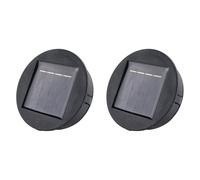 CTRLZS 2X Smart Garden Solar Powered Replacement Round LED Light Box Solar Battery Box Solar Cells Poly Li-Ion Battery Charger