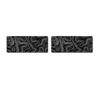 CTRLZS 2X Topographic Contour Extended Big Mouse Pad Computer Keyboard Mouse Mat Mousepad with 3mm Non-Slip Base