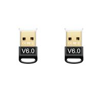 CTRLZS 2X USB Bluetooth 6.0 Adapter BLE Music Audio Receiver Transmitter for Bluetooth Speaker Keyboard Mouse Headphone Printer