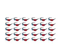 CTRLZS 30x Red and Blue Anaglyph Dimensional 3D VISION Glasses for TV Movie Game DVD