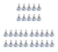 CTRLZS 360 Degree Rotary Encoder Code Switch Digital Potentiometer EC11 5 Pins 15mm Shaft 30Pcs