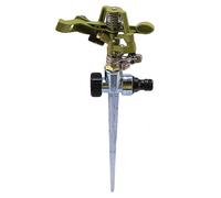 CTRLZS 360 Degree Rotary Irrigation Sprayer Sprinkler for Lawn Garden Yard Golf Grass Metal Impulse Spike Hose Water Sprinkler Sprayer