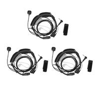 CTRLZS 3pcs 2.5mm Throat Microphone Earpiece Headset Mic PTT Radio TLKR T5 T80 T60 T6 T8 Talkabout MR350R T6500