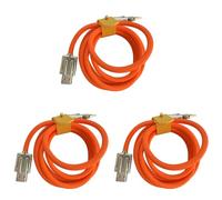 CTRLZS 3X 120W 6A Super Fast Charge Type-C Liquid Silicone Cable Quick USB Cable for Phone Pixel Bold Data Line,Orange 1.5M