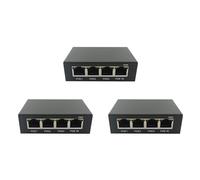 CTRLZS 3X 4 Port Gigabit POE 100/1000M Network Switch Extender IEEE802.3Af/At Plug&Play for PoE Switch NVR IP Camera AP