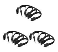 CTRLZS 3X 4Pin IDE 1 to 5 SATA 15Pin Hard Drive Power Supply Splitter Cable for DIY Hard Disk PC Sever 18AWG Power