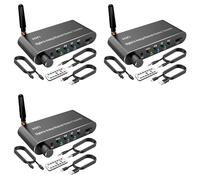 CTRLZS 3X Bluetooth 5.1 Transmitter Receiver Digital to Analog Audio Converter Wireless Adaptor, Coax to Analog