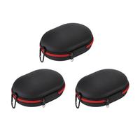 CTRLZS 3X Carrying Case Travel Storage Bag Protector Headphones Cover Earphone Hard Case for Solo 2 3 Studio 2.0 3.0 Red