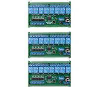 CTRLZS 3X DC 24V 8 Ch RS485 Relay Board Modbus RTU UART Remote Control Switch DIN35 Rail Box for PLC Automation Control