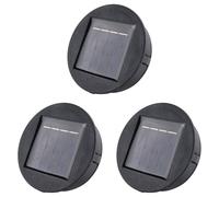 CTRLZS 3X Smart Garden Solar Powered Replacement Round LED Light Box Solar Battery Box Solar Cells Poly Li-Ion Battery Charger