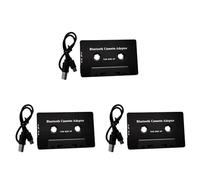 CTRLZS 3X Universal Cassette Bluetooth 5.0 Audio Car Tape Aux Stereo Adapter with Mic for Phone MP3 AUX Cable CD Player