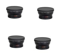 CTRLZS 4pcs 58MM Wide Angle 0.45x Converter Lens with Macro Close-Up Attachment for Rebel T6s,T6i,SL1,T5,T5i,T4i,T3